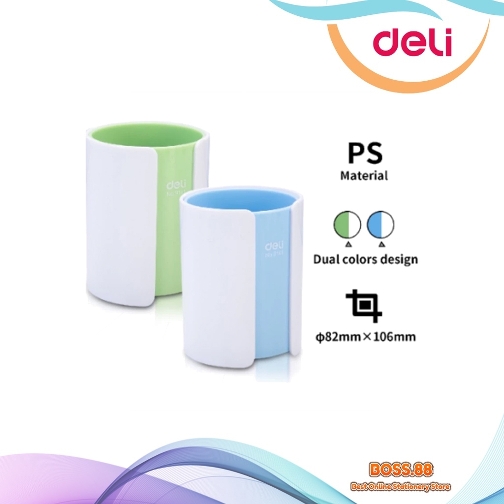 

PEN STAND / TEMPAT PULPEN DELI E-9141 BULAT (1 PCS)