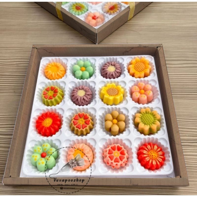 

Dus Mini Pie Marble isi 6pcs / Box Mika Pie Mini / Dus Mika Sekat Pie