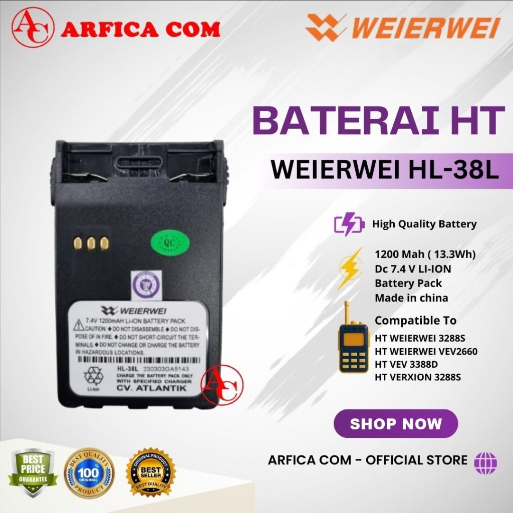 BATRE HT WEIERWEI 3288S BATERAI WEIRWEI 3288S ORIGINAL BATTERY WEIERWEI 3288S