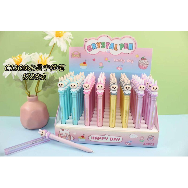 

(4 PCS) PULPEN GEL C-1309 LABUBU / GEL PEN / PENA VIRAL