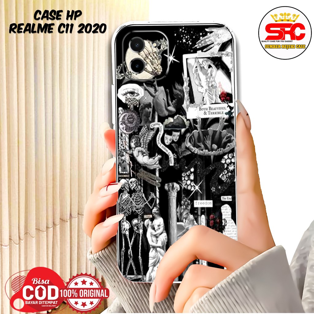Case REALME C11 2020  MOTIF VINTAGE Casing REALME C11 TERBARU - Case Hp REALME C11 2020 - Case Murah
