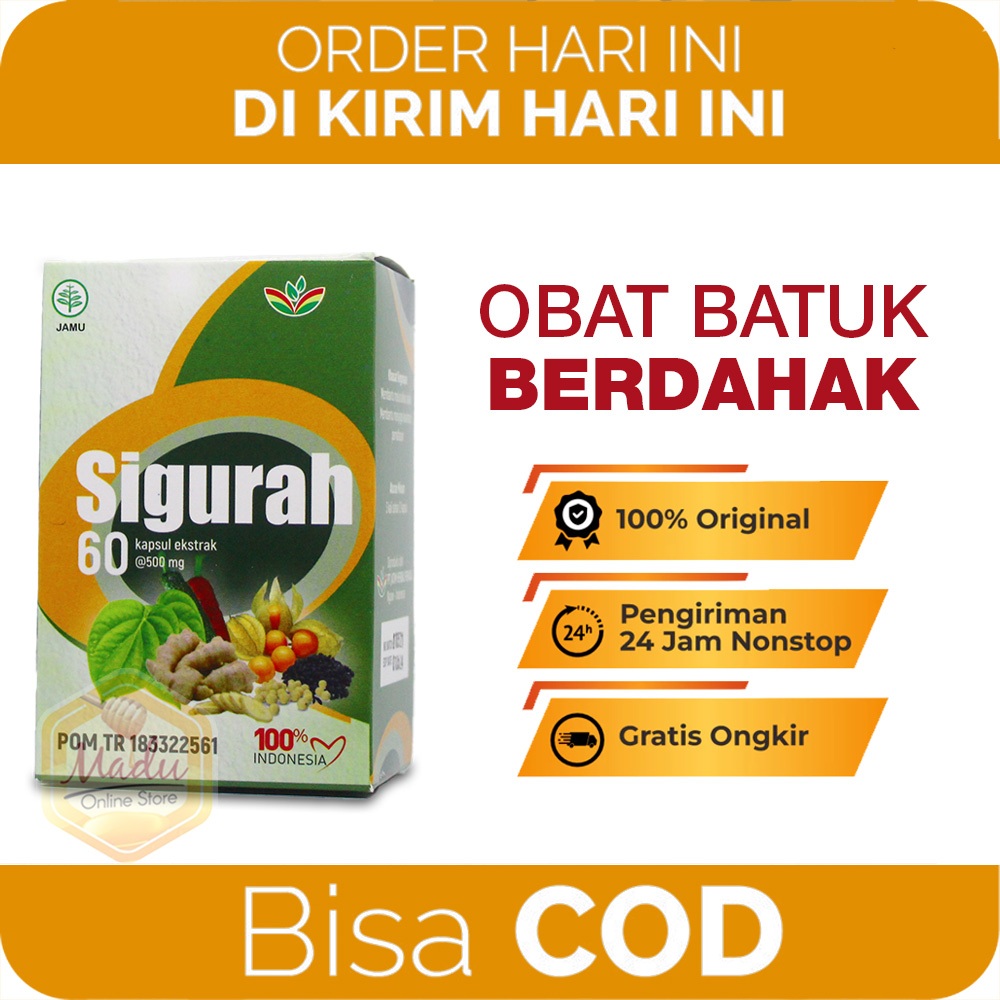 OBAT BATUK BERDAHAK Kapsul Sigurah Solusinya Obat Herbal Obat Batuk Berdahak Dewasa Paling AMPUH