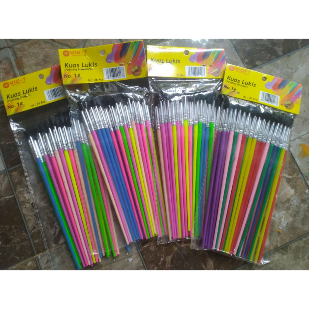 

Kuas Warna-Warni 36 Pcs - Pilihan Warna Lengkap untuk Kreasi Seni
