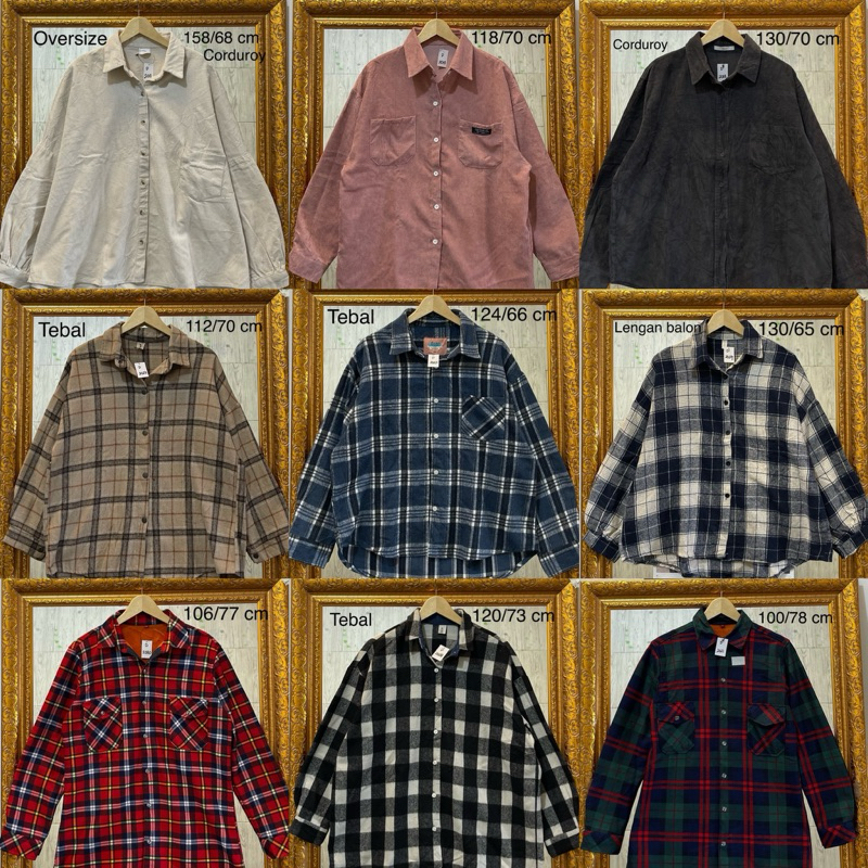 CORDUROY CEWEK DAN FLANNEL TEBAL WANITA
