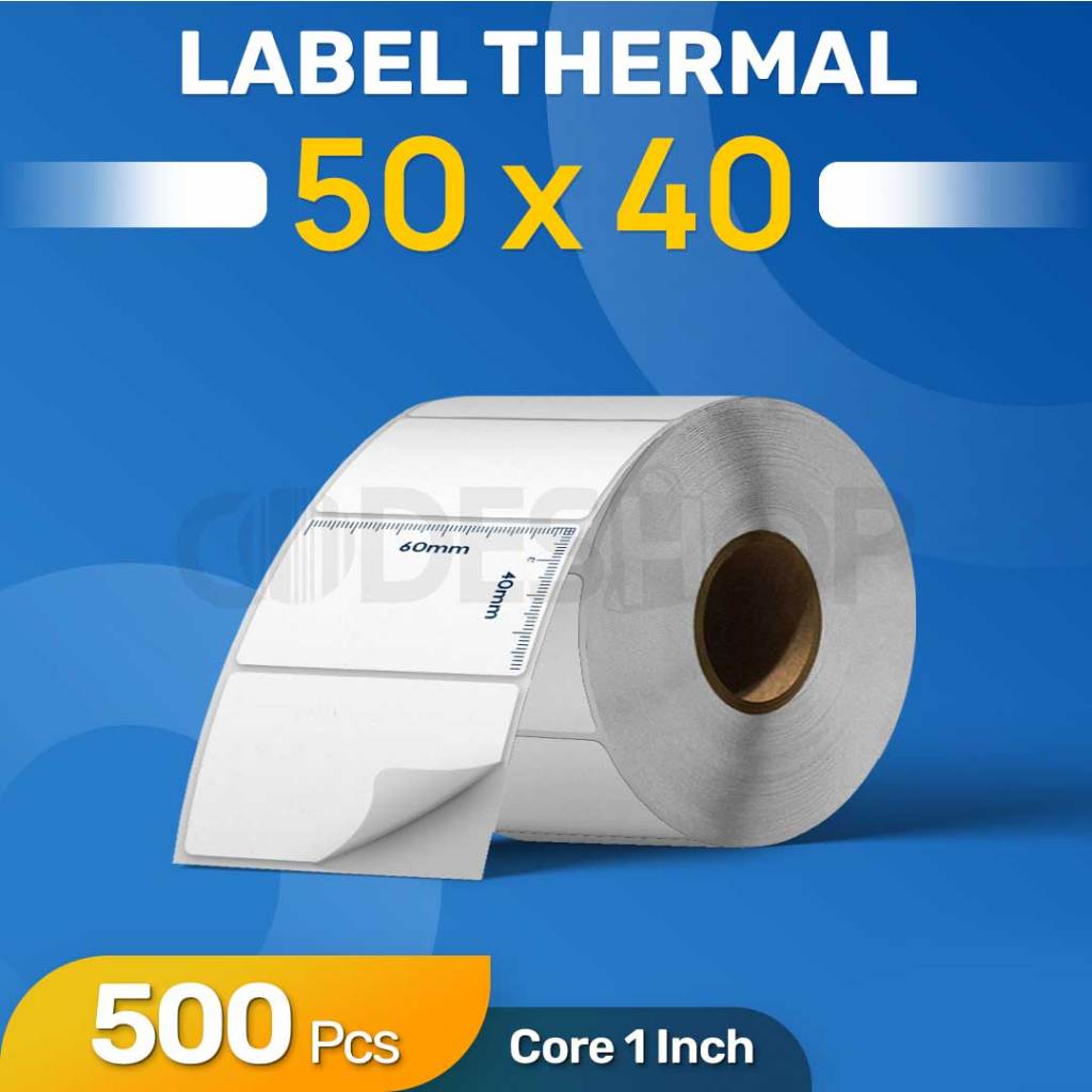 

Label Thermal 60x40mm 1 Line 500 Pcs 60 x 40
