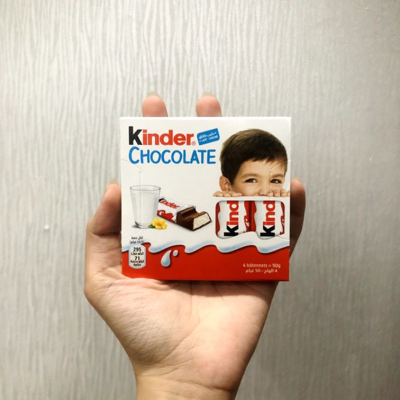 

coklat kinder chocolate isi 4bar enak ori impor arab