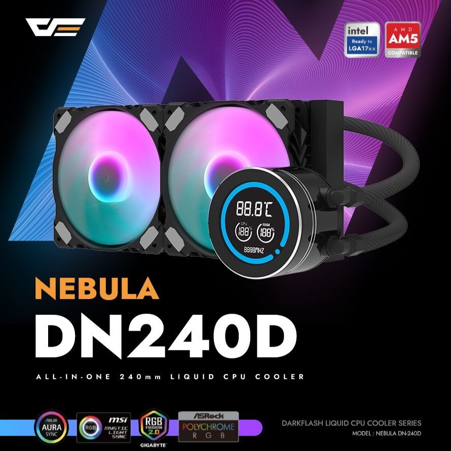 CPU Cooler Darkflash Nebula DN240D Liquid CPU Cooler