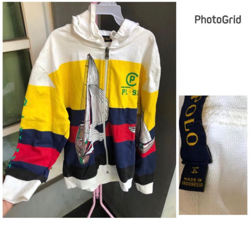jaket polo anak remaja sz 14