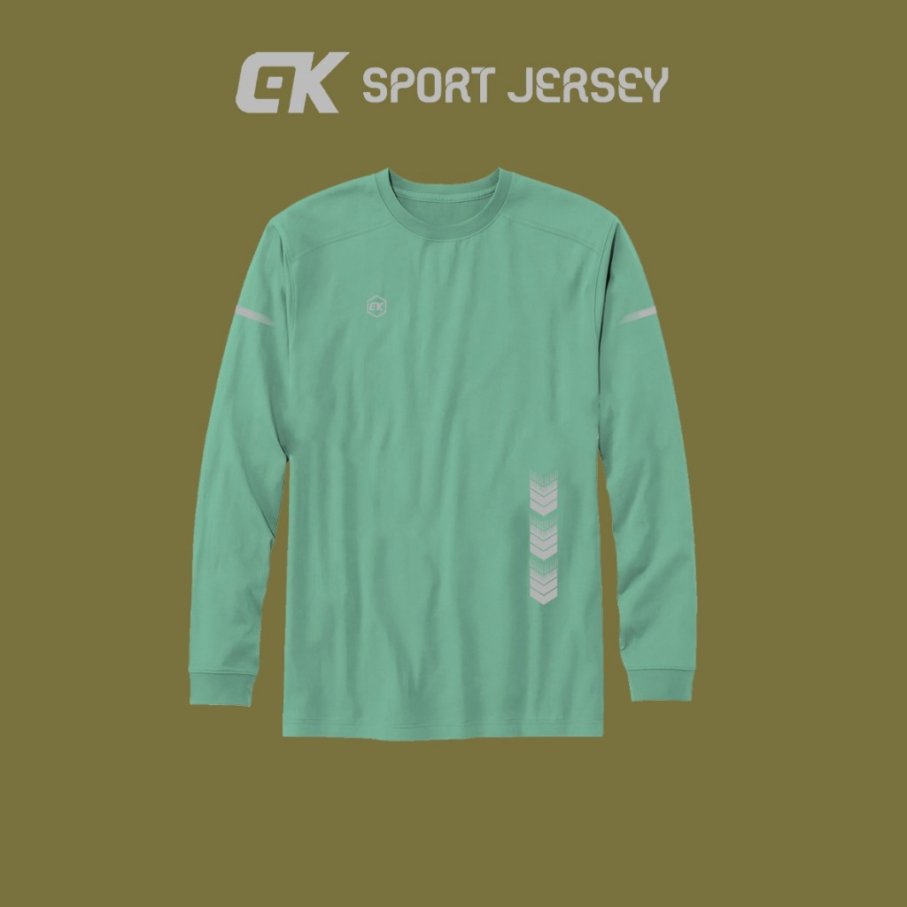 Kaos Baju Atasan Olahraga Dryfit Lengan Panjang Unisex Dewasa Pria Wanita Jersey Sport Training Lari