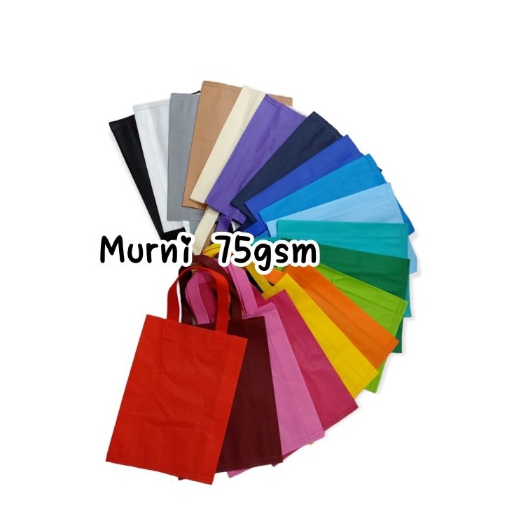 

LUSINAN Goodiebag 3x4x8 TEBAL 75GSM tas spundbontas hamper