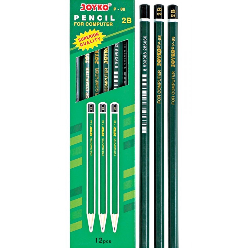 

BARANG ORIGINAL PACK Pencil Pensil 2B Hitam P88 MURAH