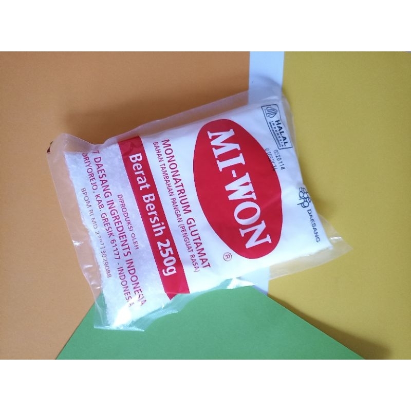 

MI-WON || PENGUAT RASA 250 Gram (Bahan Tambahan Pangan) Mononatrium Glutamat