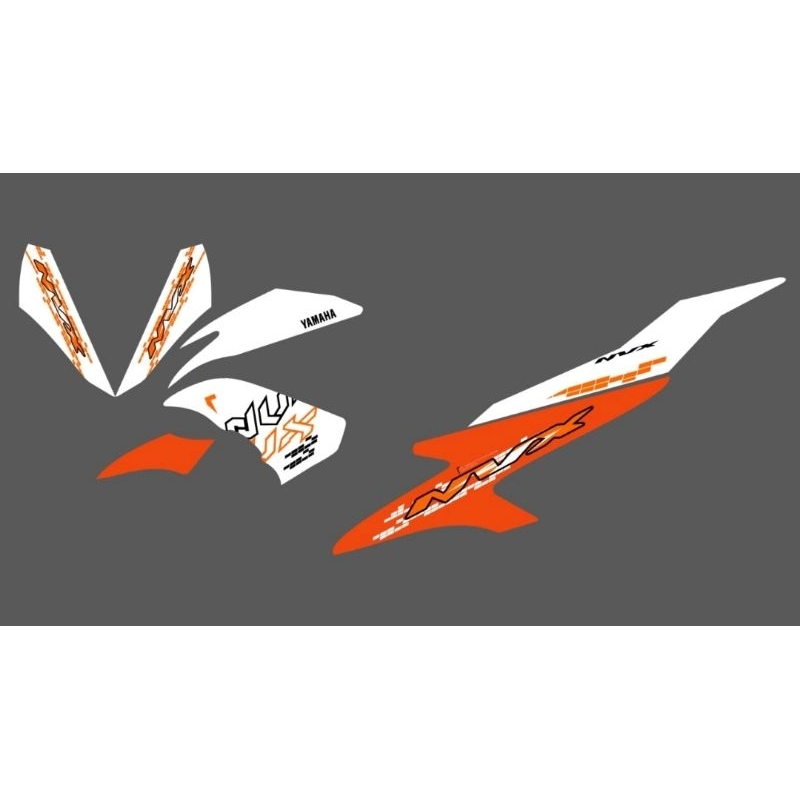 STRIPING TRANSPARAN AEROX OLD 155 DESAIN ORIGINAL NVX NEW CONNECTED TERBARU