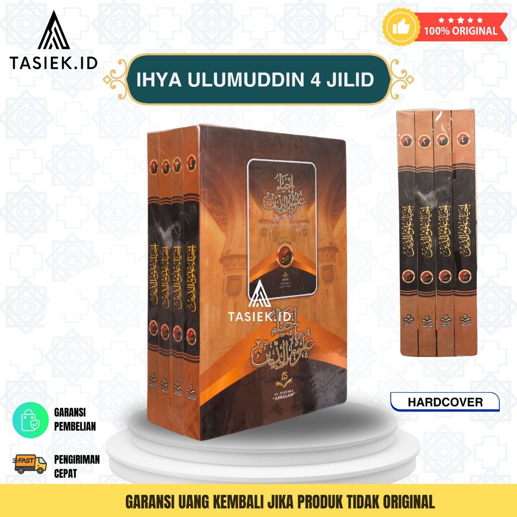 KITAB IHYA ULUMUDDIN / IHYA ULUMUDIN 4 JILID ORIGINAL HARDCOVER ASSALAM