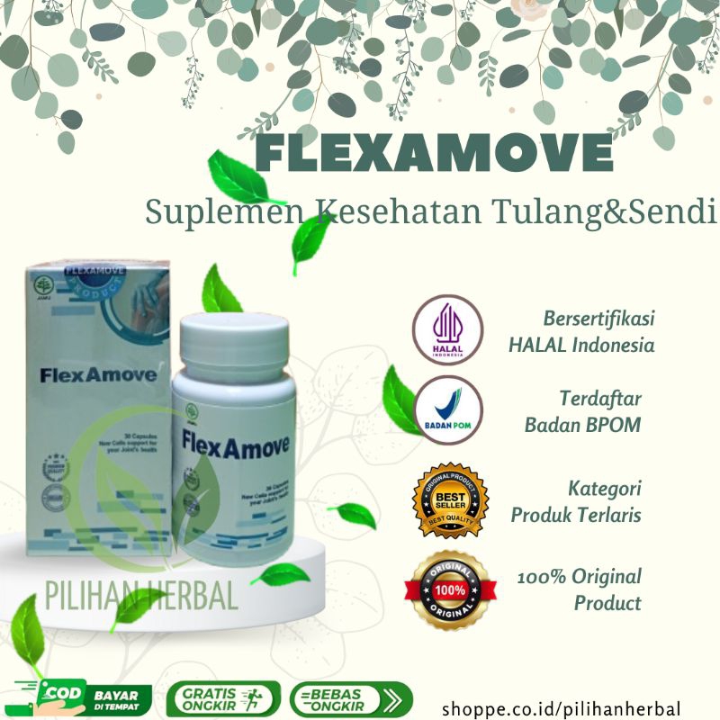 Flexamove Asli Original Obat Herbal Nyeri Sendi Tulang 100% Ampuh