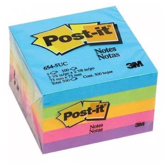 

FASH SALE Post it Warna Warni 654 1 pad 1 Pcs Post It 3M 654 Warna Warni