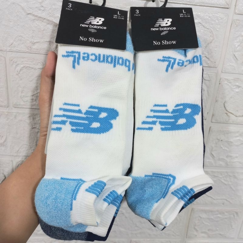 Kaos Kaki New Balance | New Balance No Show Run Socks 3 Pasang | Kaos Kaki - New Balance Kaos Kaki