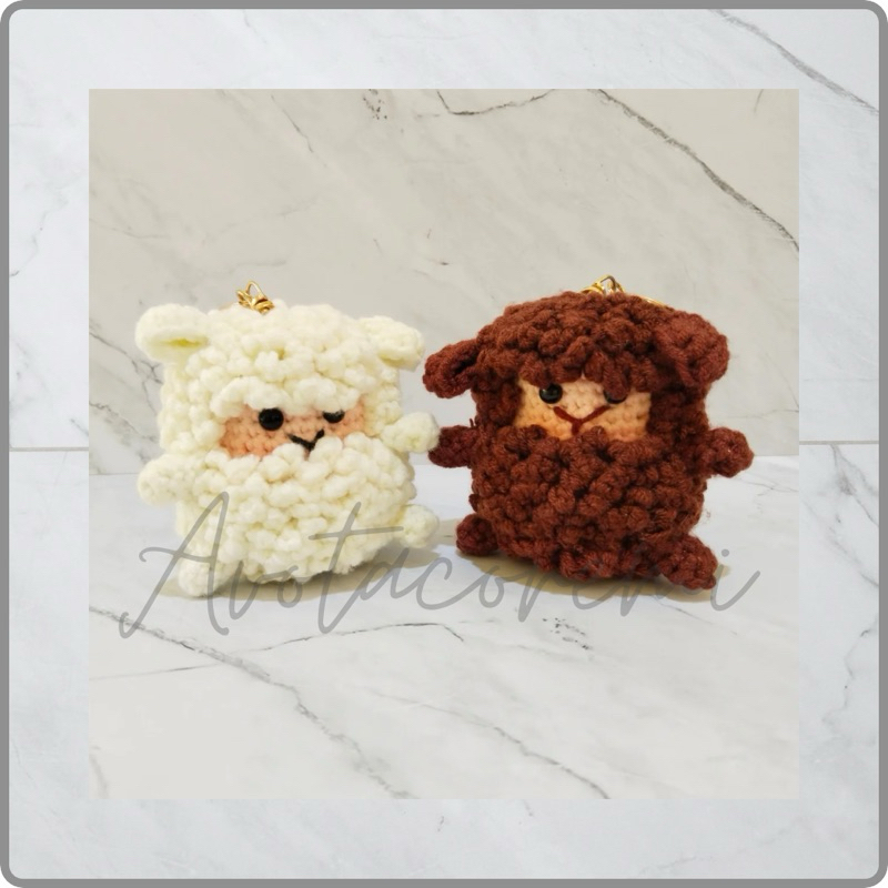 (Avotacoremi) Gantungan Kunci Motif Sheep