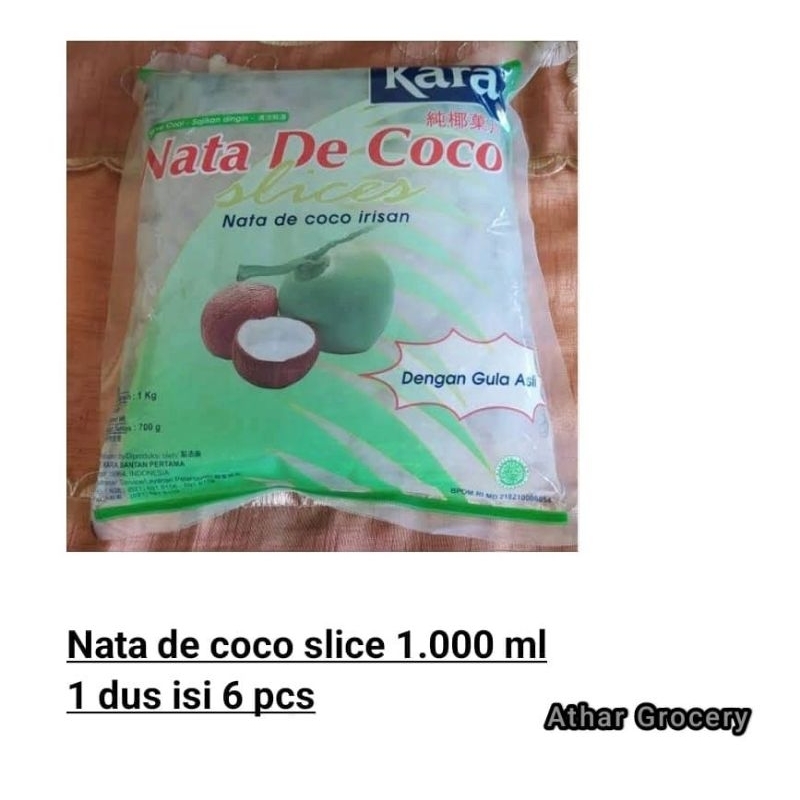 

NATA DE COCO SLICE 1kg/ NATA DE COCO IRISAN KARA 1kg/PCS