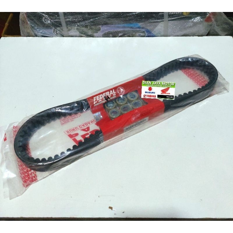 Vbelt Fanbelt Panbel set roller 2DP Nmax old Federal FP E76PA NMX 2700 V belt Yamaha nmax Original F