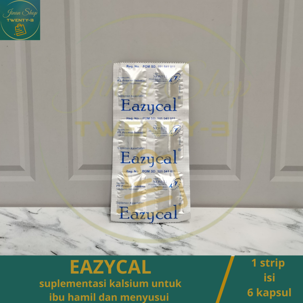 EAZYCAL STRIP 6 KAPLET - kalsium ibu hamil