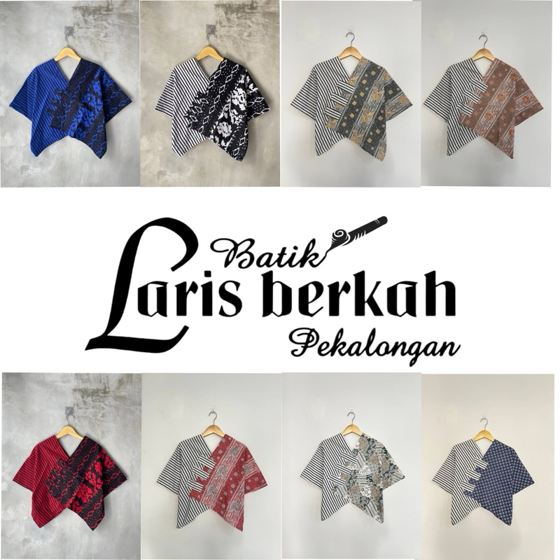 Blus Batik Kotak || CropTop Batik