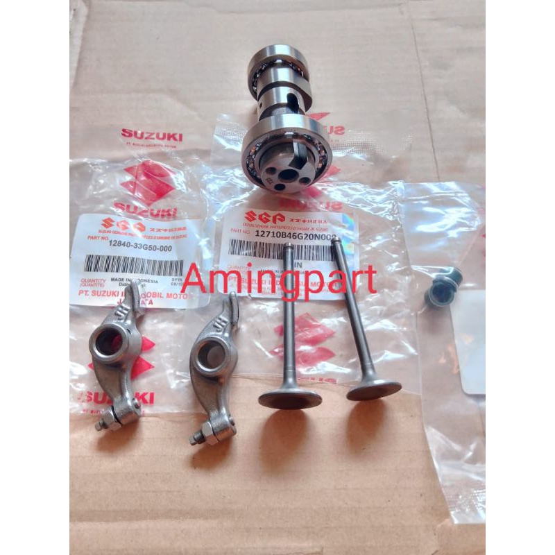 NOKEN AS+PELATUK+KLEP SET+SIL KLEP SUZUKI SPIN 125 SPIN 125 SGP BERKUALITAS