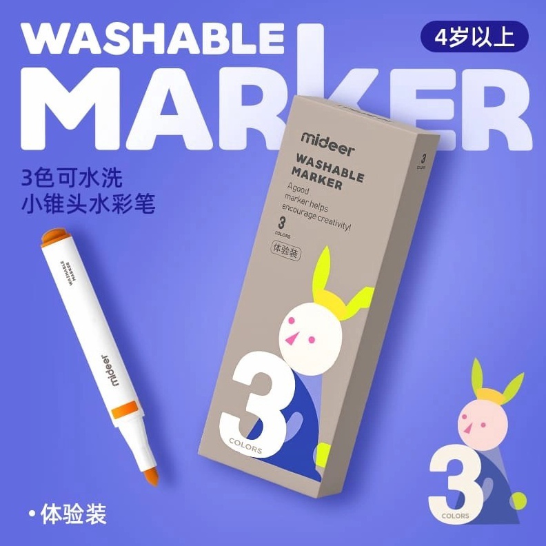 

Diskon Kilat 5 Mideer Washable Marker Wipe Clean Coloring Pen Spidol Warna Anak Mudah dihapus A64