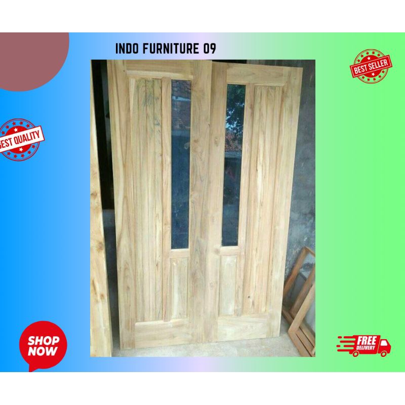 daun pintu kuputarung pintu utama kayu jati pintu depan