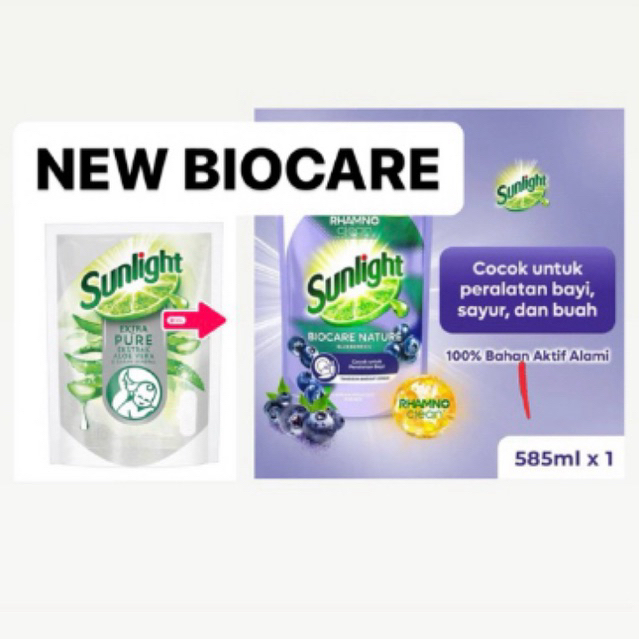 Sunlight Extra Pure Aloevera Sabun Cuci Piring & Botol Bayi Peralatan Makan Bayi Tanpa Pewarna || SU