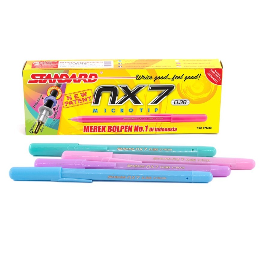 

Pulpen STANDARD NX7 0.38 mm 0.38mm Isi 12