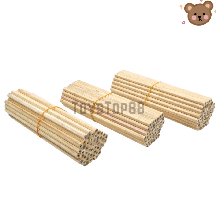 

RESTOK GAN Pensil Kayu Polos 2B Murah Pencil Souvenir Hotel Segi Enam Hexagonal Bulat Serut 1 IKET isi 5 PCS