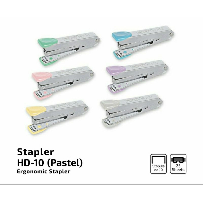 

1 PCS = 1 BIJI Stapler TARGET HD 10 Pastel