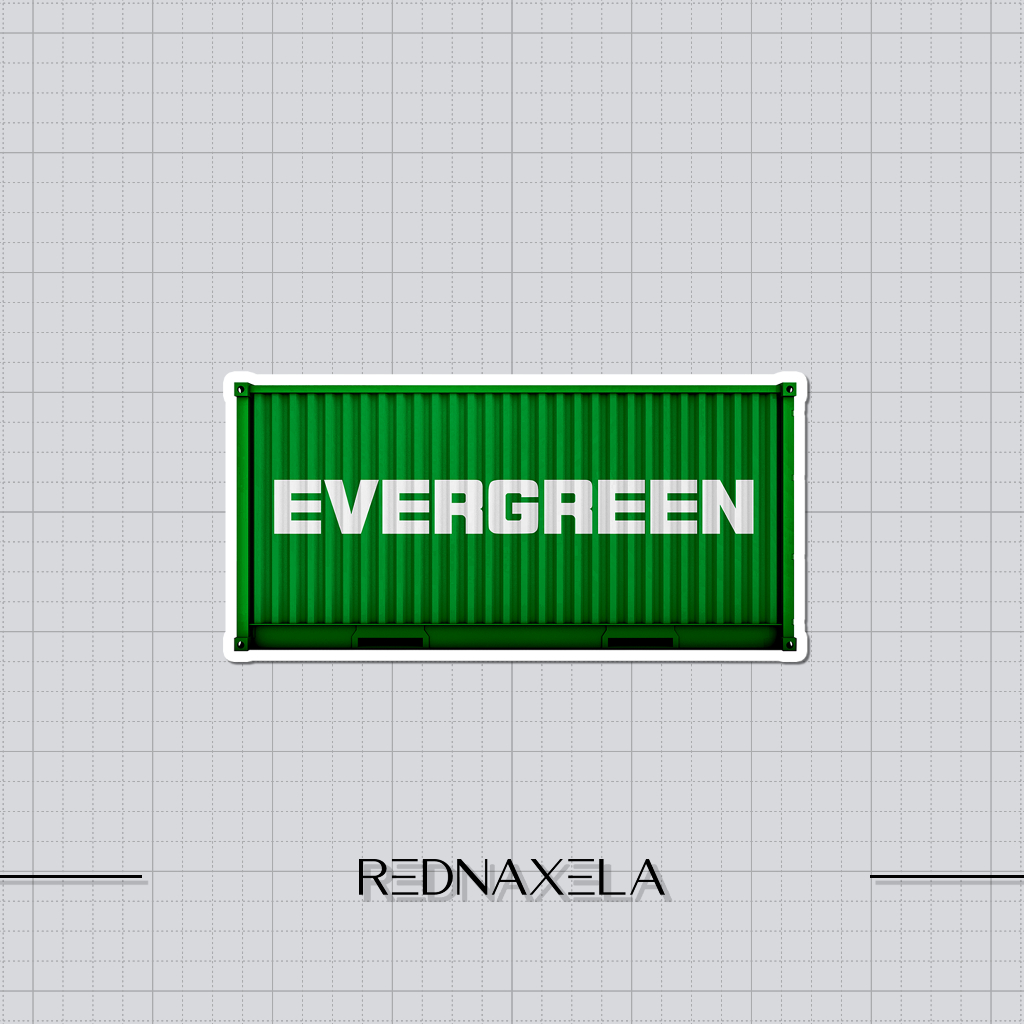 

Stiker Vinyl Evergreen Shipping Container Stiker Koper Outdoor Travel Sticker