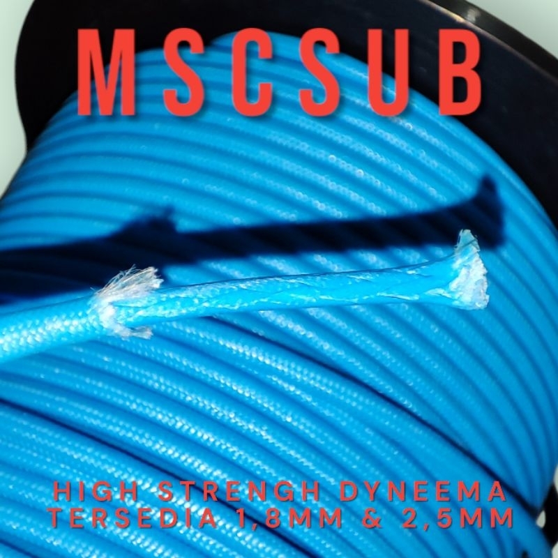 TALI DYNEEMA SPECTRA BIRU / SPEARGUN 2,5MM KAKU