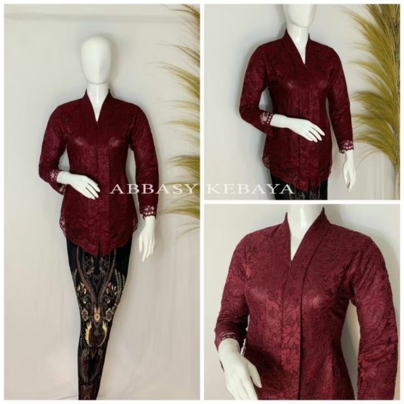 Kebaya kartini brukat / ￼Kebaya Tunik / Tunik Brokat / Kebaya Modern / Kebaya tile / Kebaya Favorite