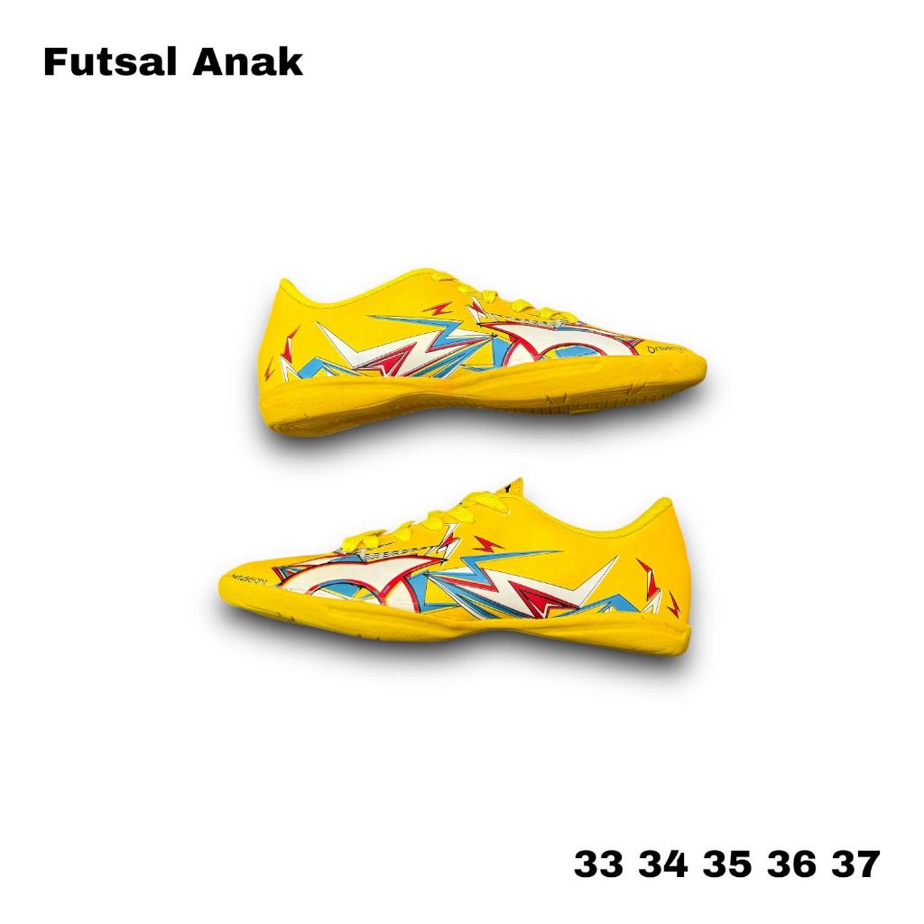 Sepatu Futsal Anak Ortuseight Murah Terbaru Size 33-37 Sepatu Futsal Anak Cowok Cewek Bahan Berkuali