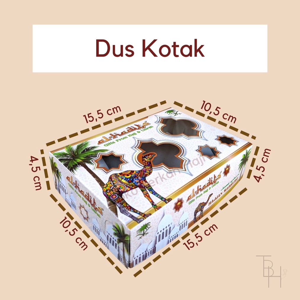 

Dus Oleh Oleh Haji dan Umroh warna cream 5pcs