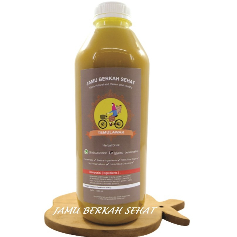 

Jamu Temulawak / Temu Hitam Daun Pepaya 1000 ML Jamu Berkah Sehat