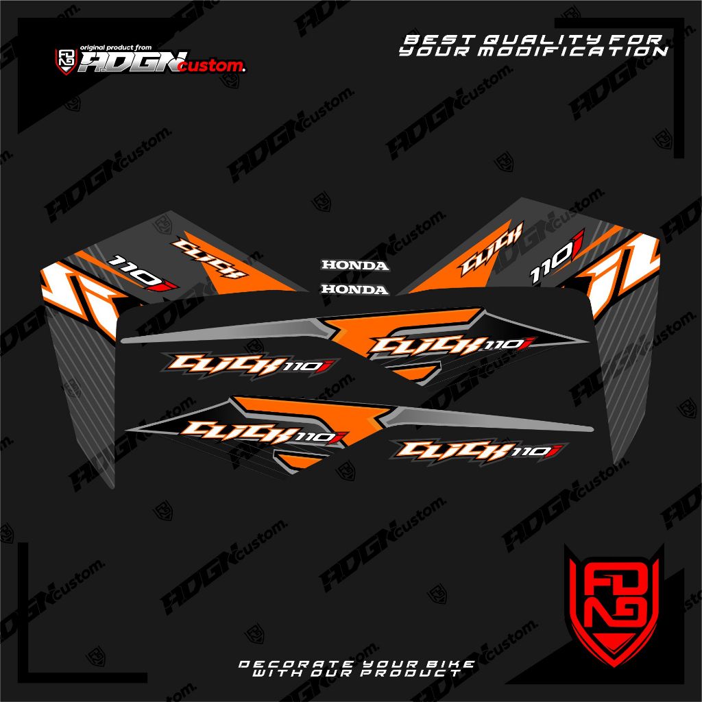 Striping TRANSPARAN Vario Techno 110 cbs karbu custom