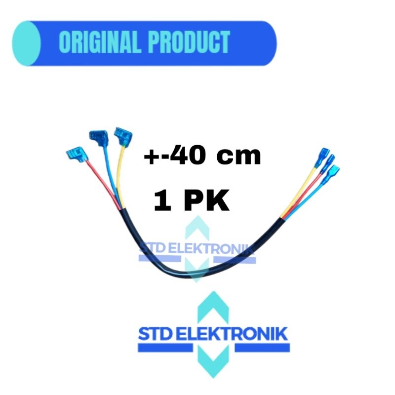 Kabel kompresor AC 1 PK 3 kabel panjang +- 40 cm - Soket kabel kompresor AC 450/750 VAC
