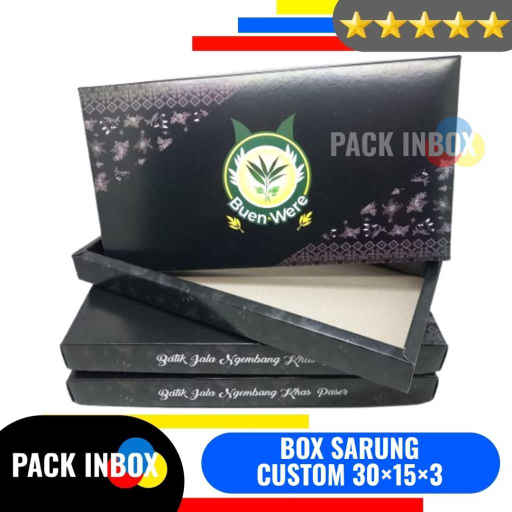 

BOX SARUNG CUSTOM DESAIN 30×15×3 BOX SARUNG CUSTOM 30x15x3 KARDUS SARUNG CUSTOM
