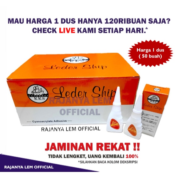

Lem korea super rekat ledership / lem super serbaguna / lem spanduk / lem setan leder ship