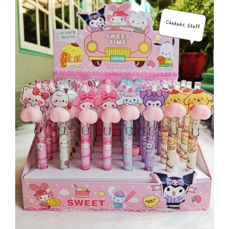 

Pulpen akrilik pantatt squishy kenyal Sanrio Kuromi Cinnamoroll Melody Hello kitty pochacco pompopurin