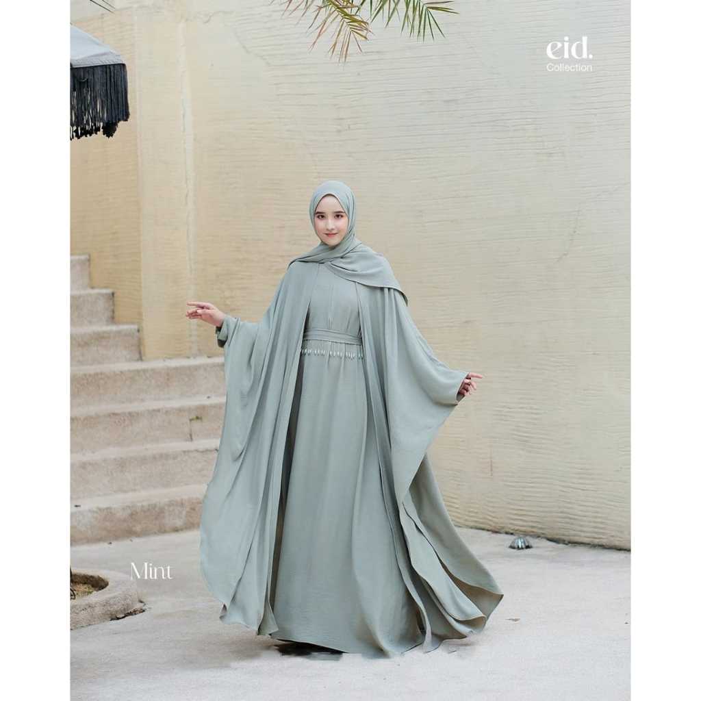 BAHIYYA KAFTAN CRINKLE AIRFLOW PREMIUM KAFTAN LEBARAN SERAGAMAN KELUARGA BRISMEID KONDANGAN KAFTAN W