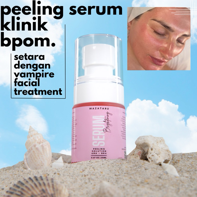 MASKER WAJAH GLOWING - Masker Kelupas - Serum Pengelupasan - Chemical Peeling Klinik by WAZATARU