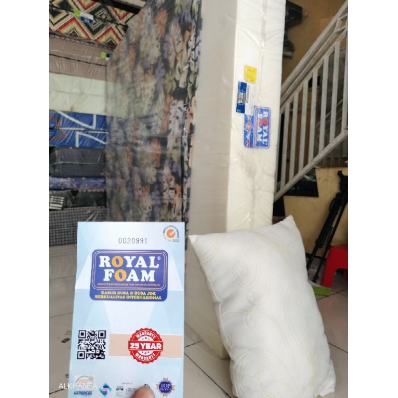 kasur busa LATEX garansi seumur hidup anti kempes royal foam density 30 garansi resmi 25 tahun distr