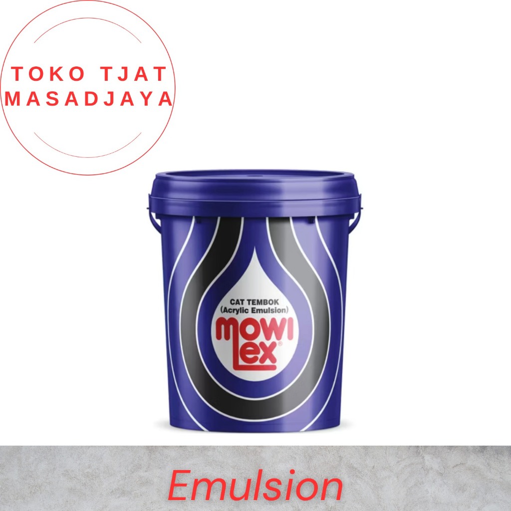 Mowilex Emulsion Cat Tembok Interior Hitam E-200 [20L]