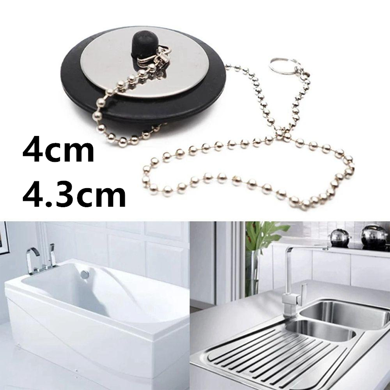 Karet Tutup Bathtub/Karet Tutup Afur Bathtub Stopper Pengering Bathtub Bahan Karet Dengan Rantai Unt