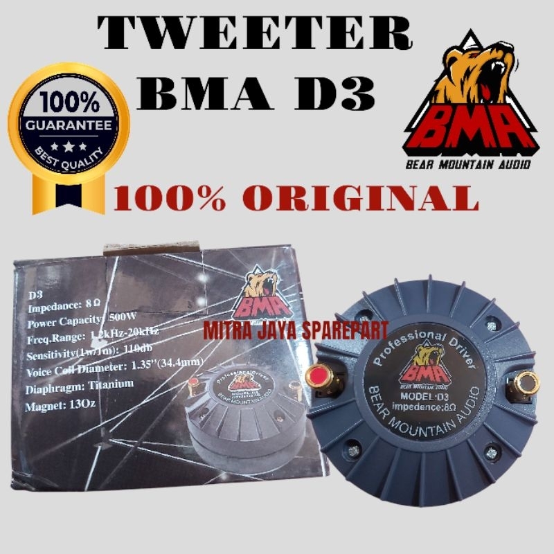 DRIVER TWEETER BMA D3 D 3D-3 TWITER TWETER HIGH HI PROFESIONAL DRIVER TWEETER